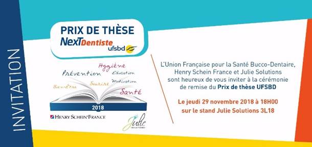 Prix NexTDentiste - 29 novembre à 18h. Stand 3L18