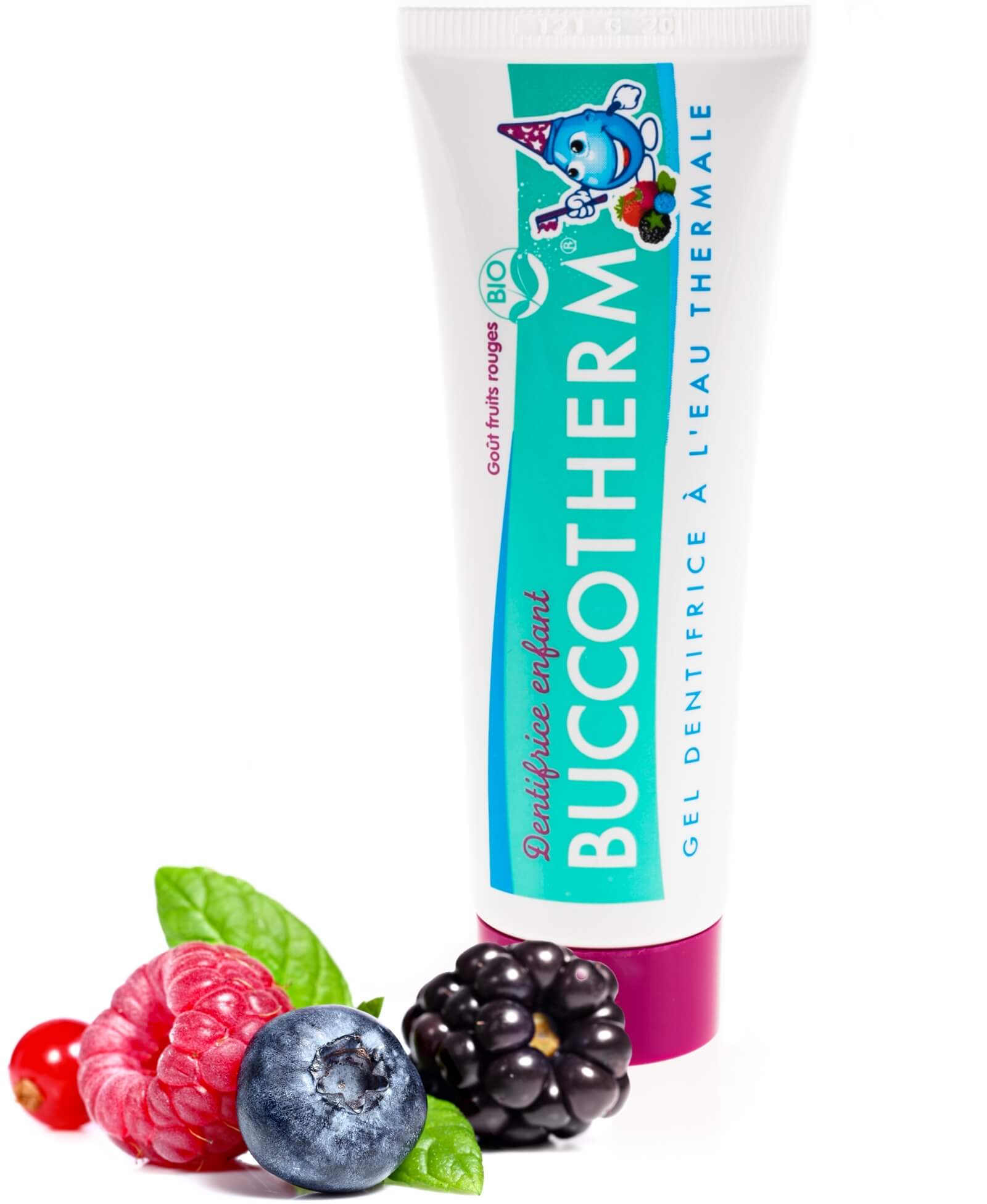 Dentifrice Enfant +3 ans Fruits Rouges certifié BIO - BuccoTherm