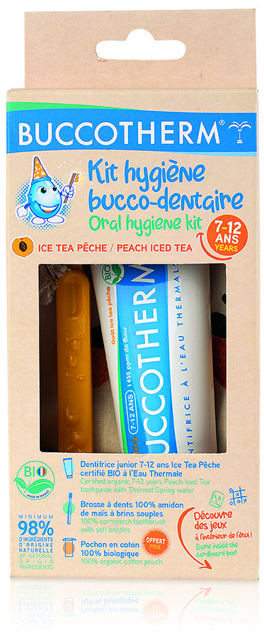 Kit d'hygiène bucco-dentaire éco-friendly 7-12 ans Certifié BIO