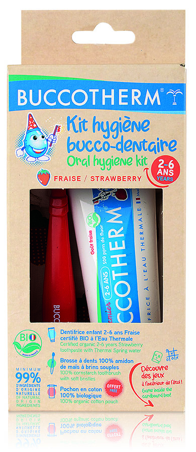 Kit d'hygiène bucco-dentaire éco-friendly 2-6 ans Certifié BIO