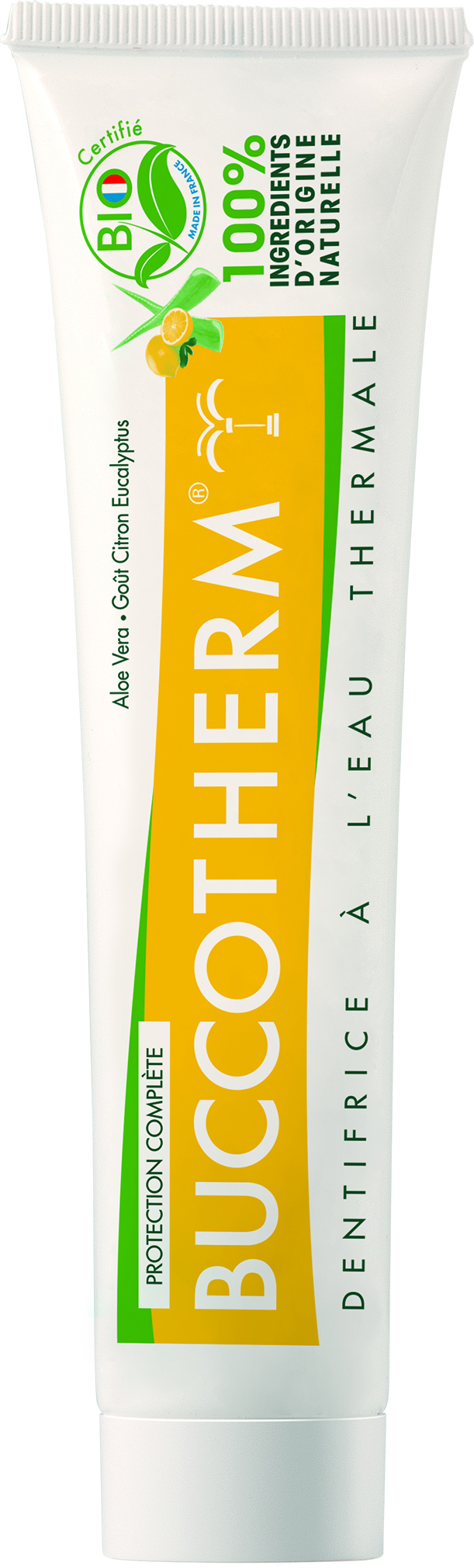 Toothpaste with eucalyptus lemon certified organic