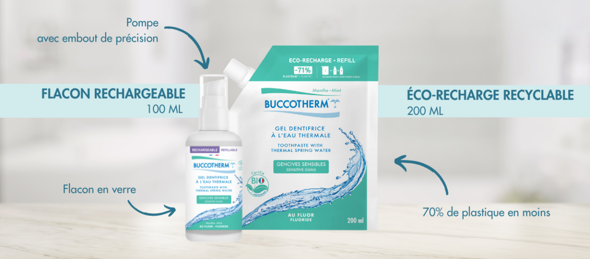 Dentifrice buccotherm rechargeable